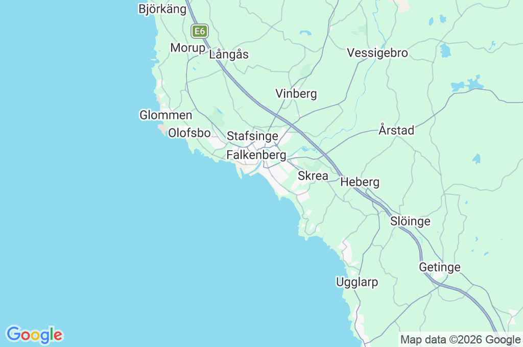 Skrea Strand Area Map Skrea Strand Area Map