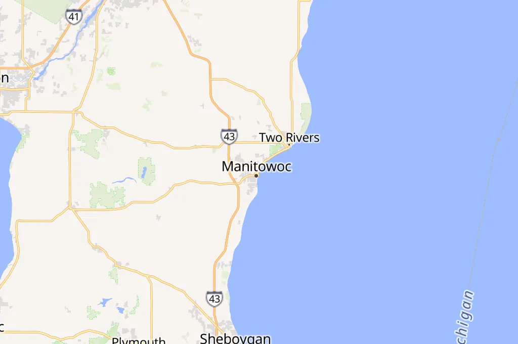Manitowoc Marina Area Map Manitowoc Marina Area Map