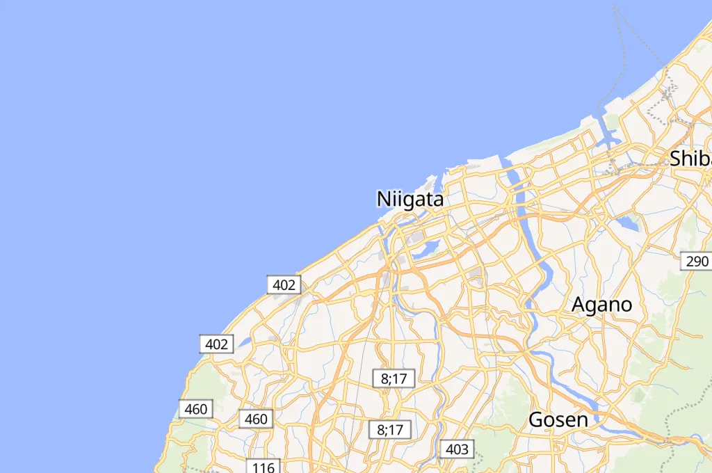 Aoyama Beach Area Map