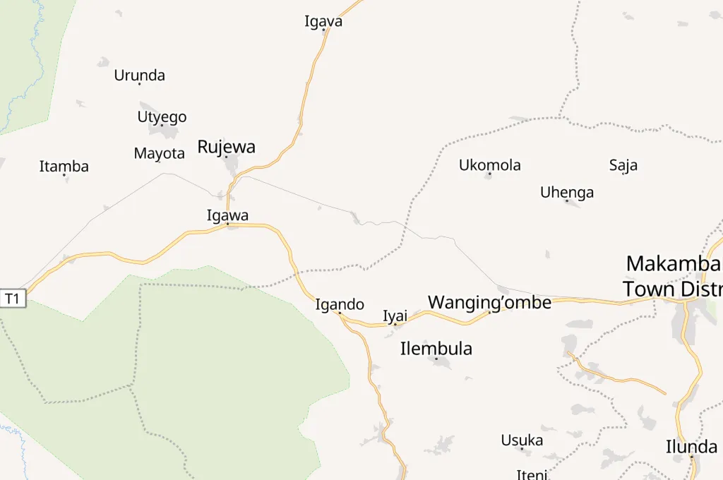 Africa Area Map