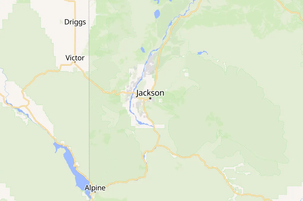 Snow King Mountain Area Map Snow King Mountain Area Map
