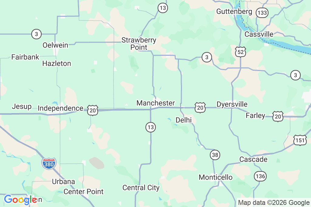 Manchester Area Map Manchester Area Map