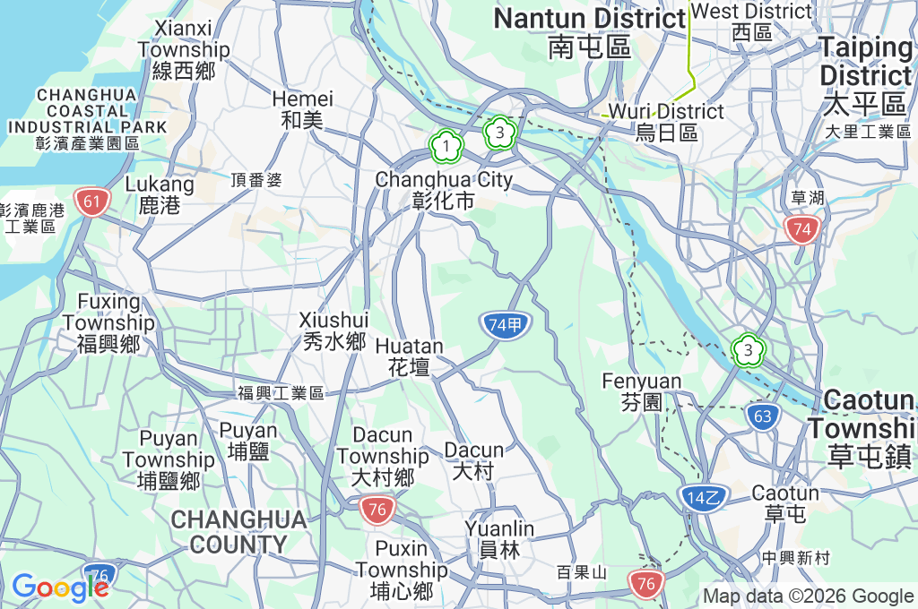Hushan Yan Daylily Fields Area Map Hushan Yan Daylily Fields Area Map