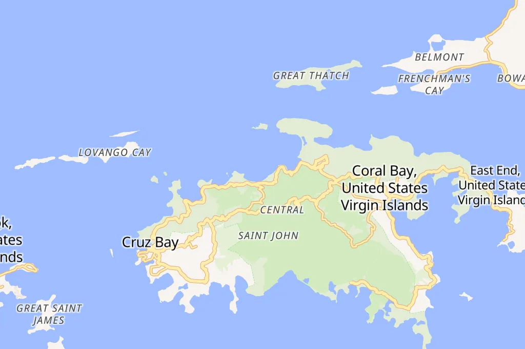 Cinnamon Bay Area Map