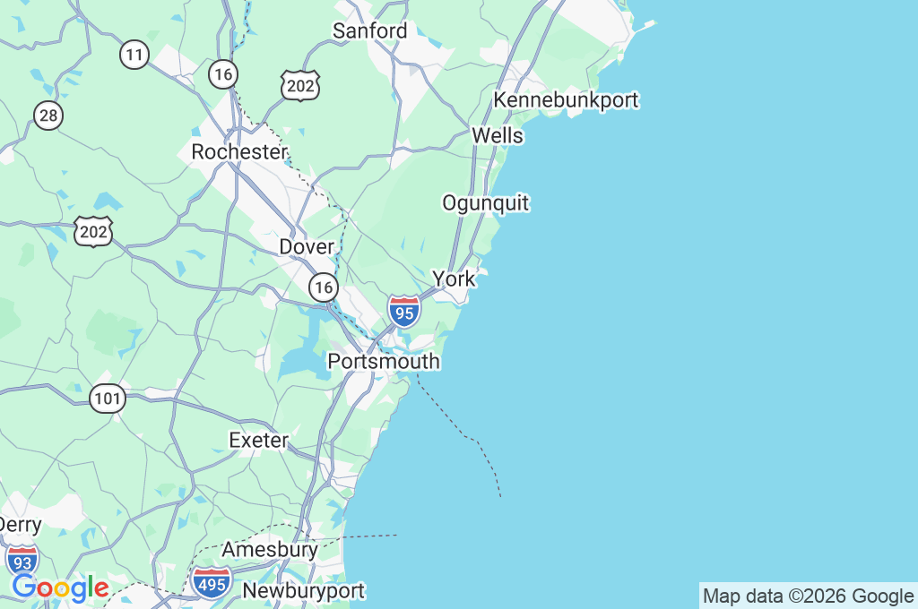 York Harbor Beach Area Map