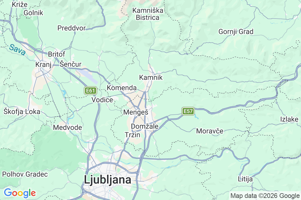 Volčji Potok Area Map