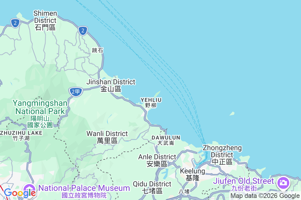 Yehliu Geopark Area Map Yehliu Geopark Area Map