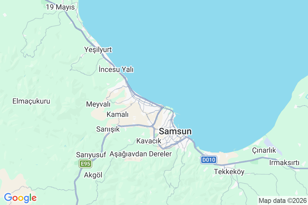 Atakum Area Map Atakum Area Map
