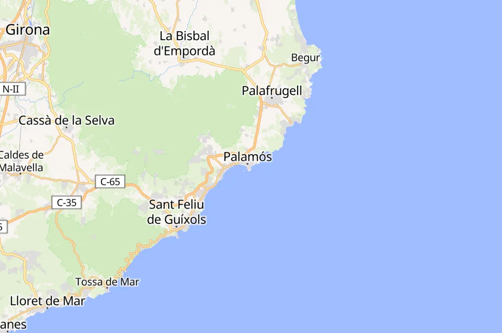 Marina Palamós Area Map Marina Palamós Area Map