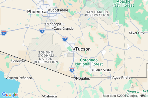 Map of Tucson