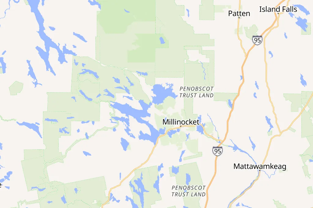 Mount Katahdin Area Map