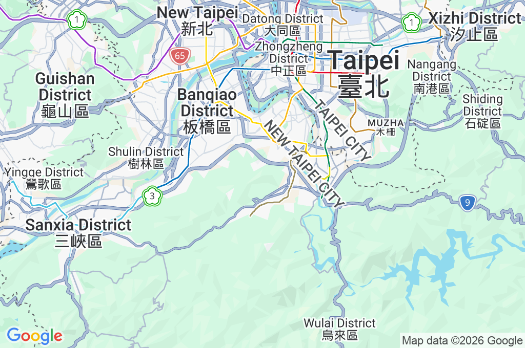 Nanshan Fude Temple Area Map Nanshan Fude Temple Area Map