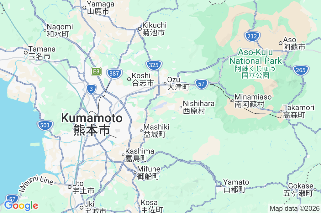 Kumamoto Airport Area Map