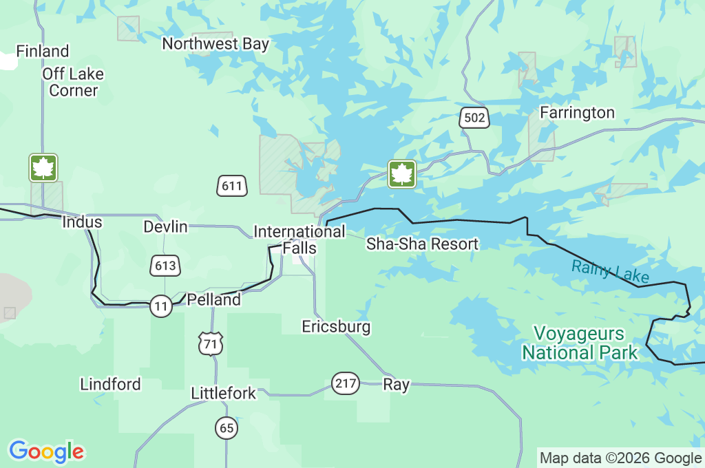 International Falls Area Map International Falls Area Map