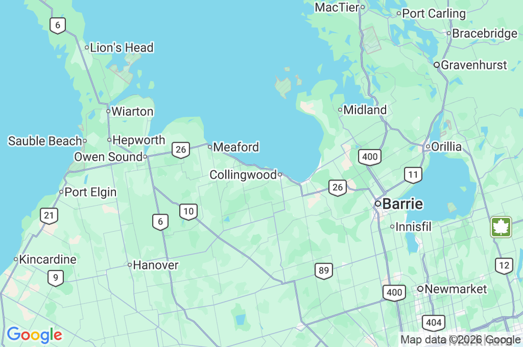 Blue Mountain Adventure Park Area Map