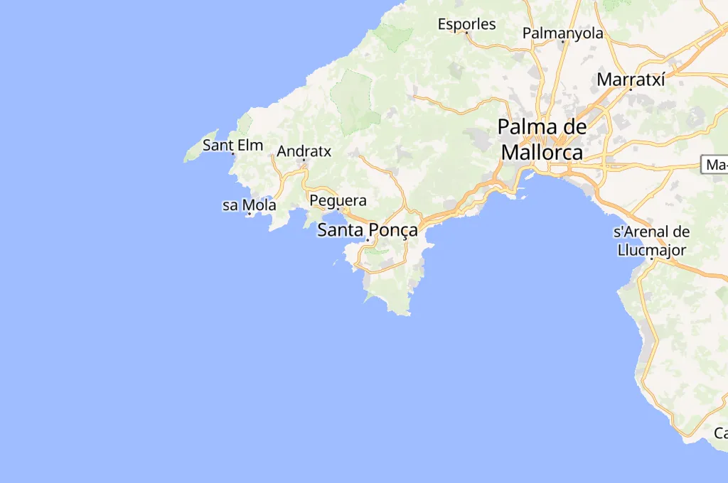 Santa Ponsa Area Map Santa Ponsa Area Map