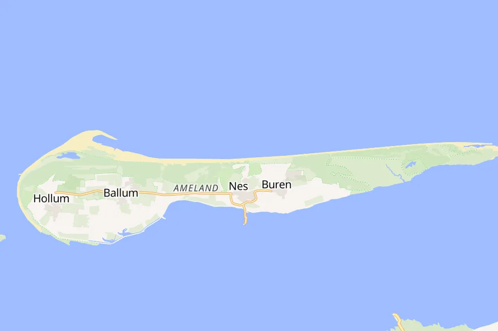 Nes Beach Area Map