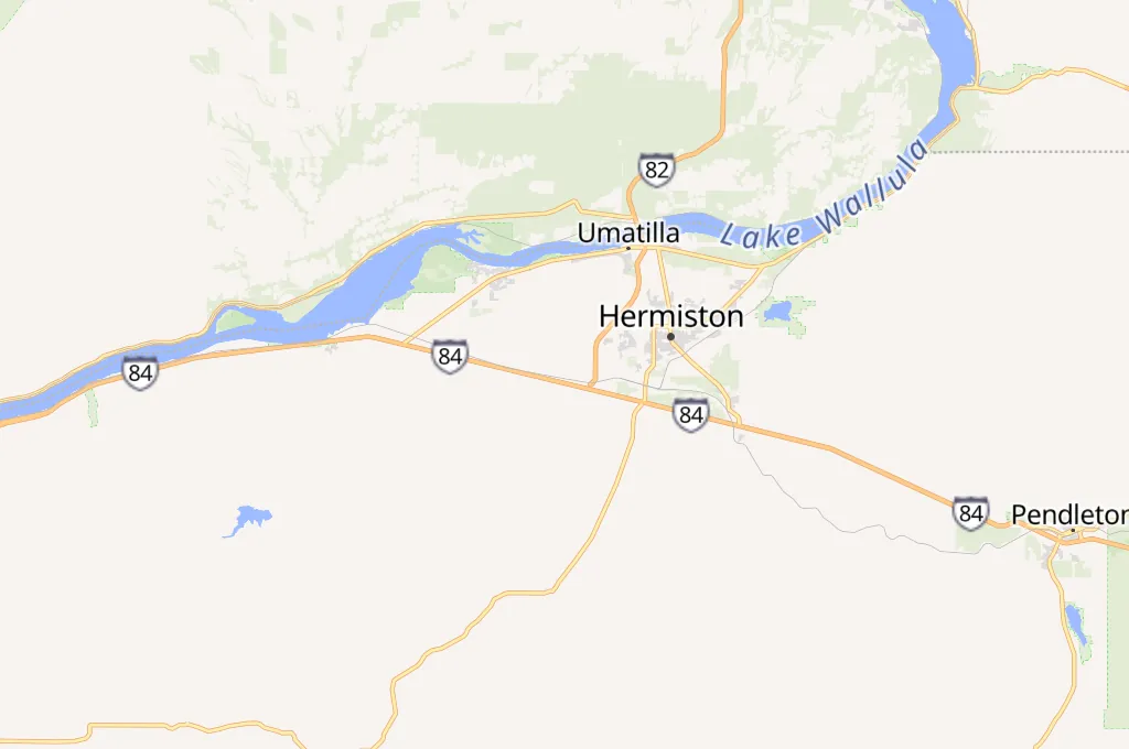 Camp Umatilla Area Map Camp Umatilla Area Map