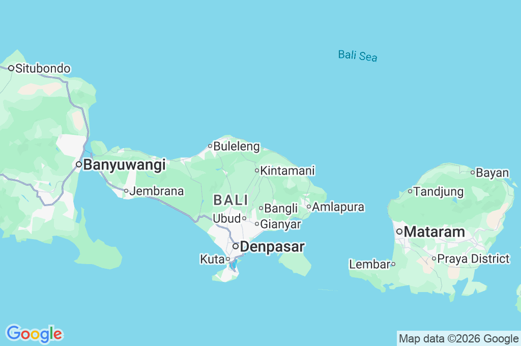 Mount Batur Area Map