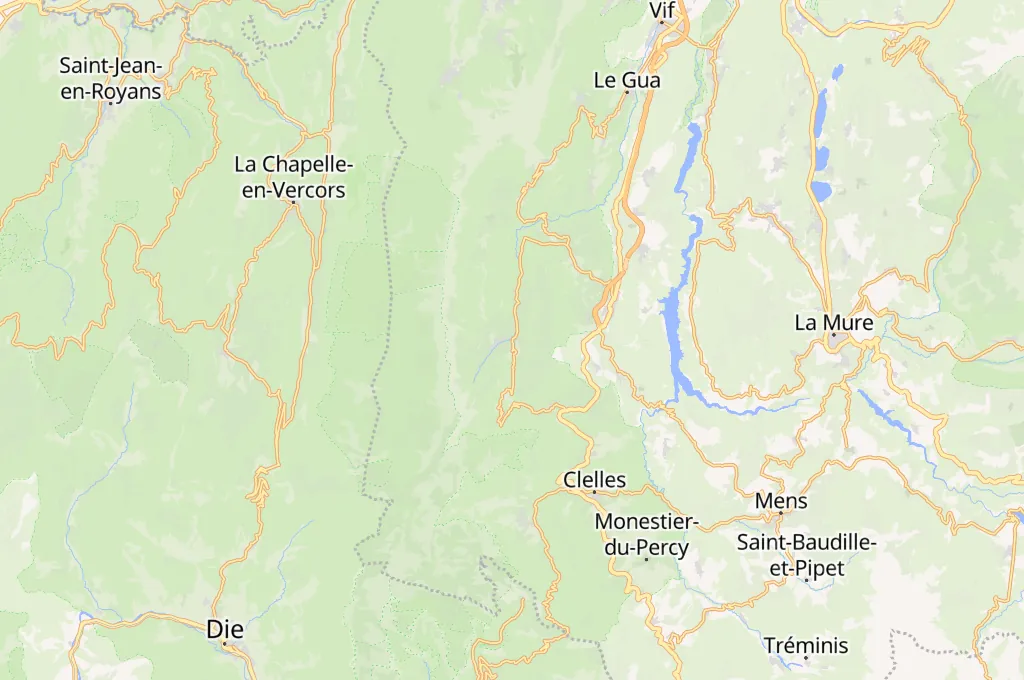 Gresse-en-Vercors Area Map Gresse-en-Vercors Area Map