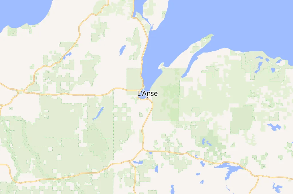L'Anse Marina Area Map L'Anse Marina Area Map