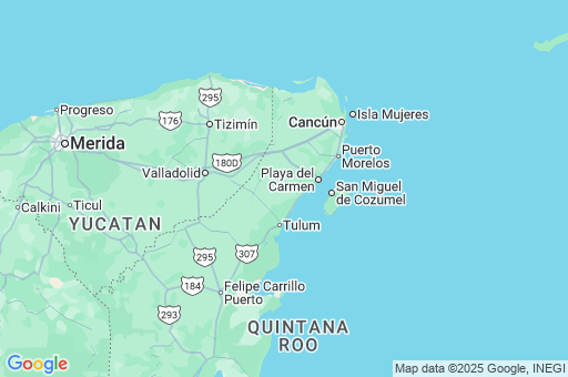 Map of Playa del Carmen