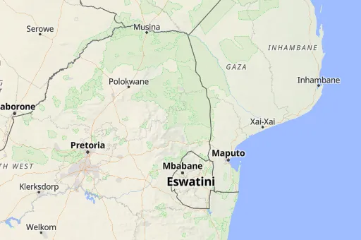 Map of Mpumalanga