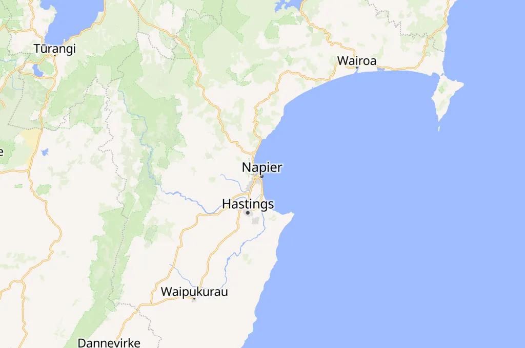 Napier Port Area Map