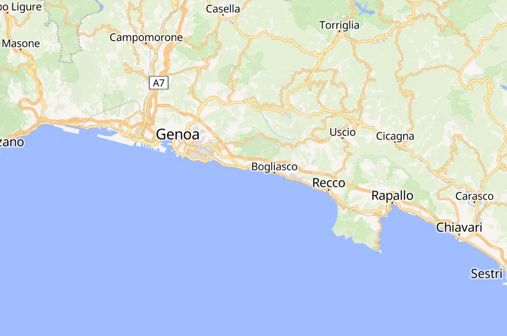 Nervi Area Map Nervi Area Map