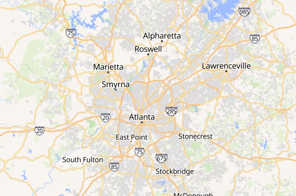 Buckhead Area Map Buckhead Area Map