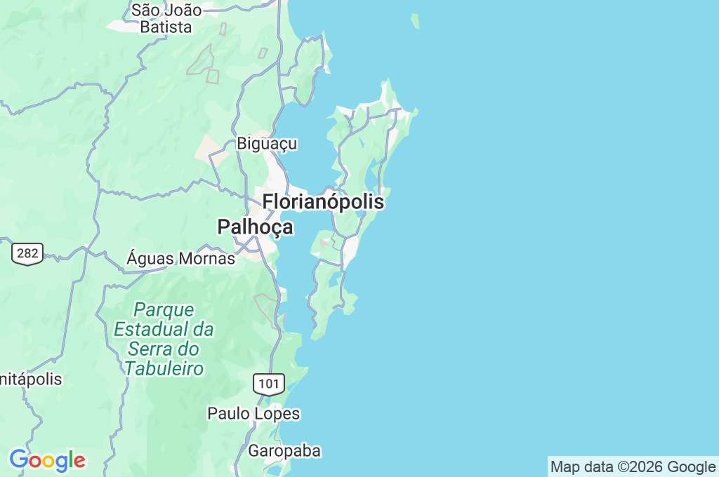 Praia do Campeche Area Map
