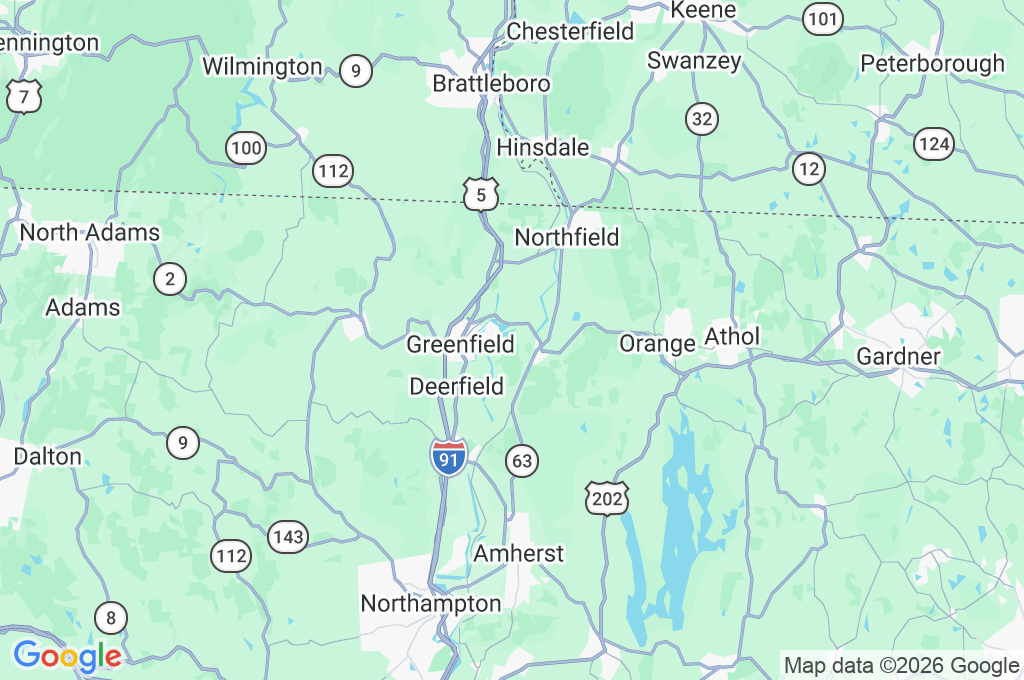 Turners Falls Municipal Airport Area Map