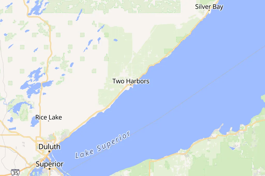 Two Harbors Breakwater Area Map Two Harbors Breakwater Area Map