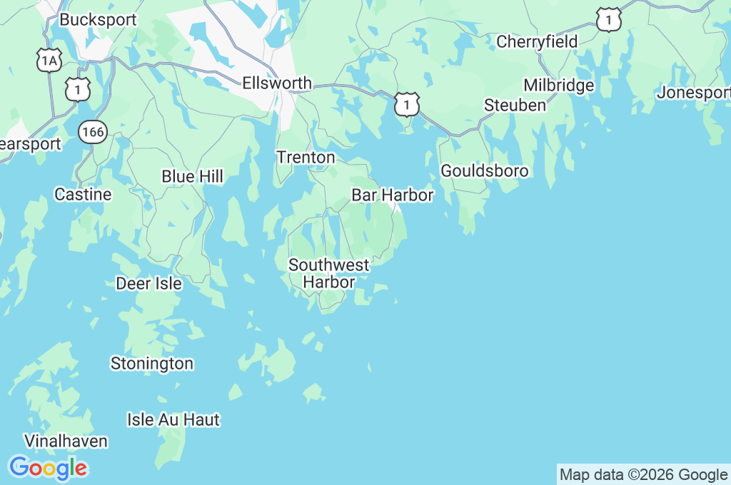 Jordan Pond House Area Map Jordan Pond House Area Map