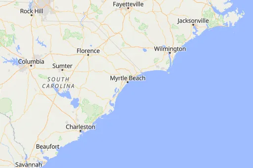 Map of Myrtle Beach