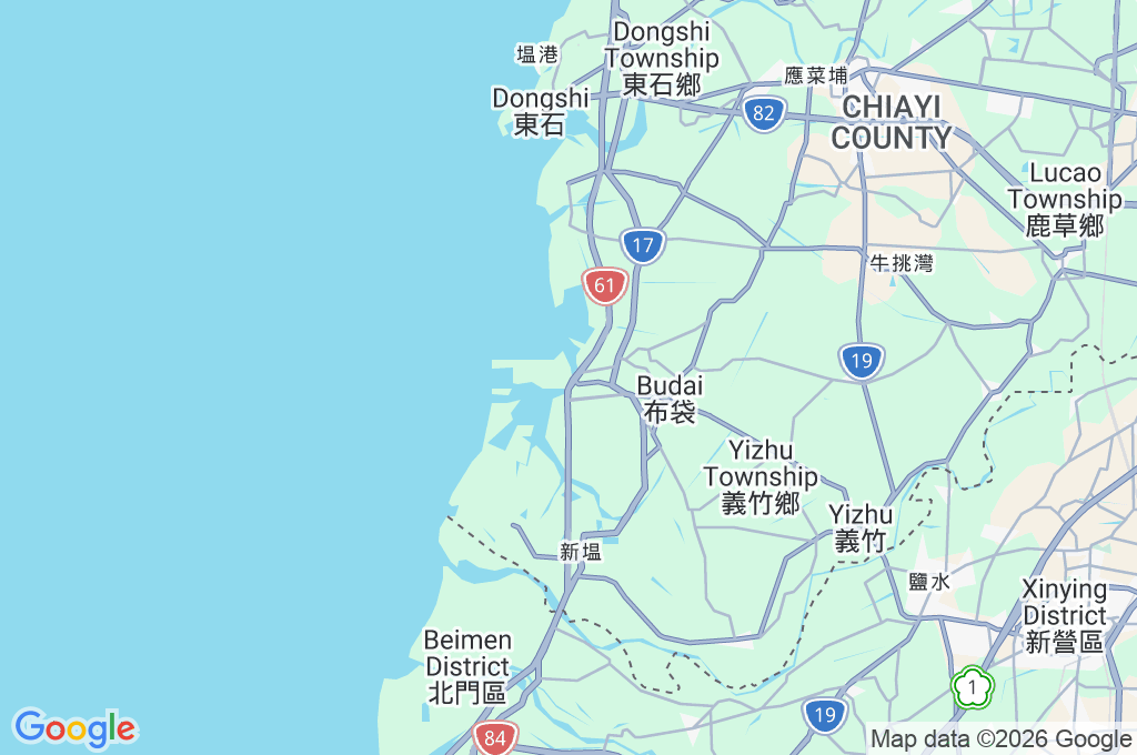 Budai Fishing Port Area Map