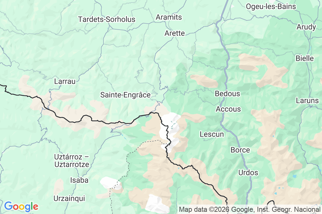 La Pierre Saint-Martin Area Map
