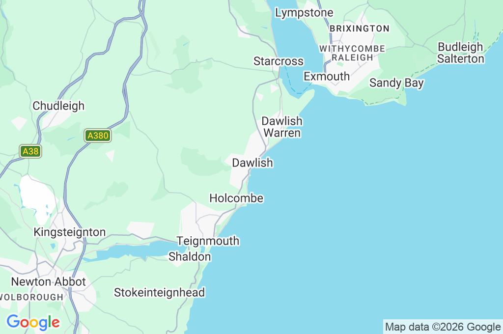 Dawlish Area Map Dawlish Area Map