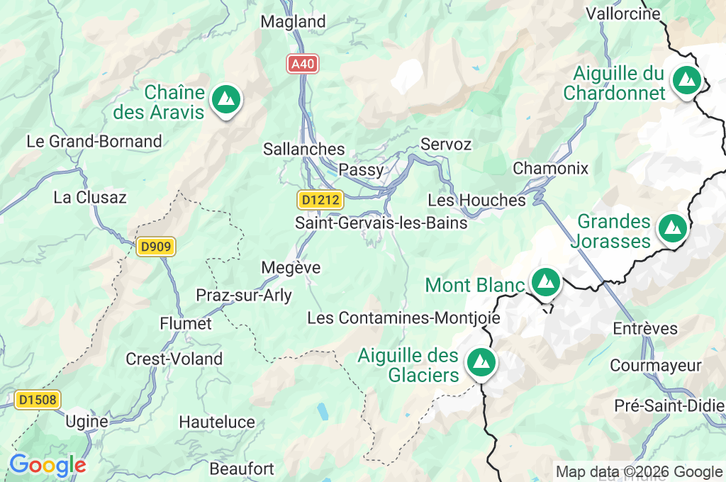 Le Bettex Area Map Le Bettex Area Map