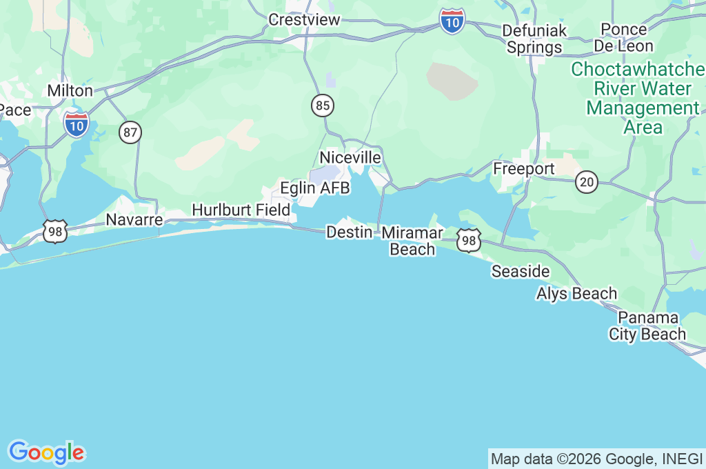 Pelican Beach Area Map