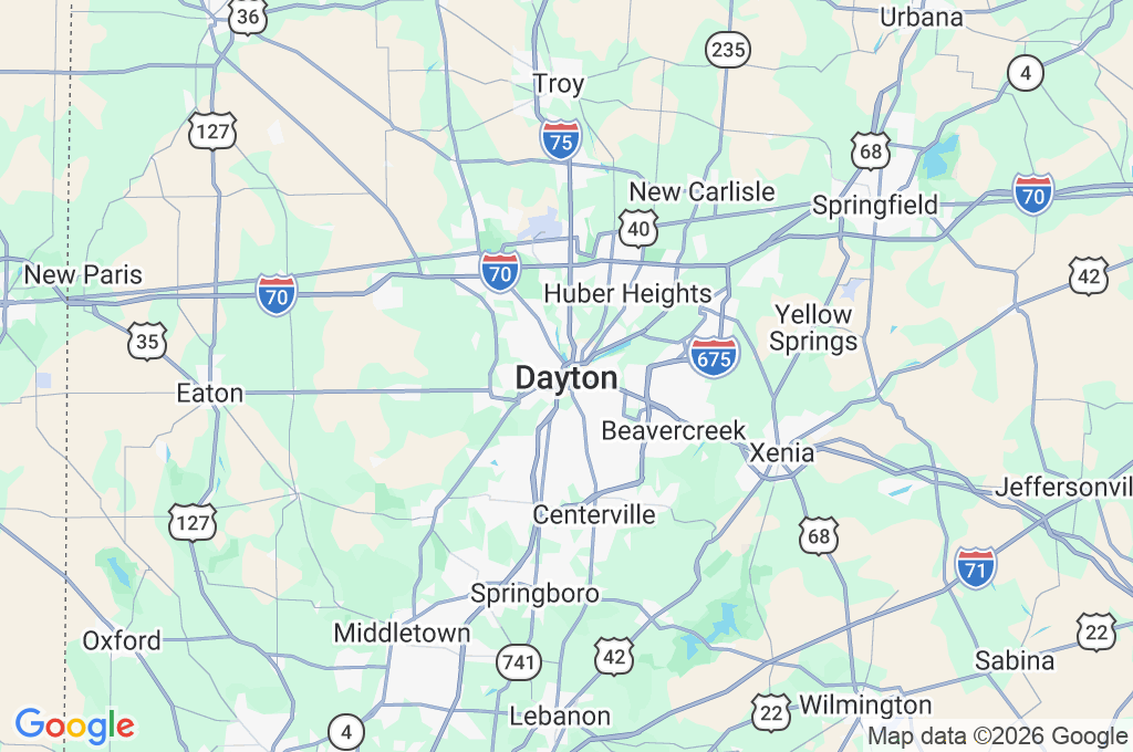 Dayton Area Map Dayton Area Map
