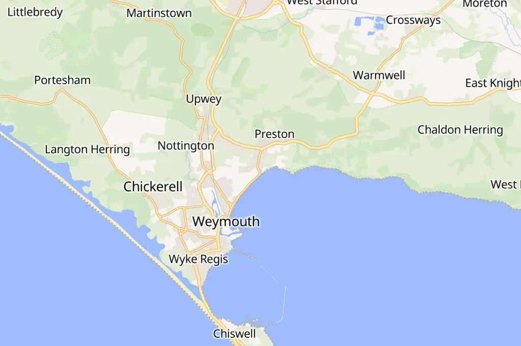 Overcombe Beach Area Map Overcombe Beach Area Map