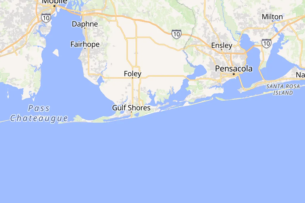 Wolf Bay Area Map