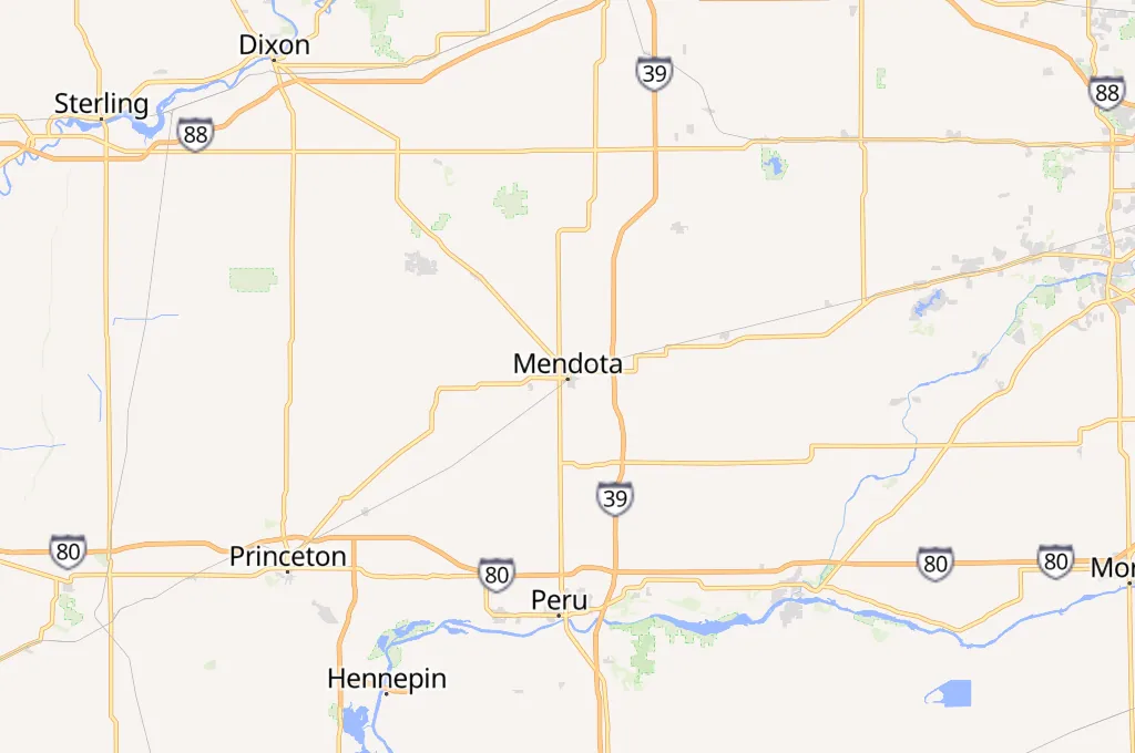 Mendota Area Map