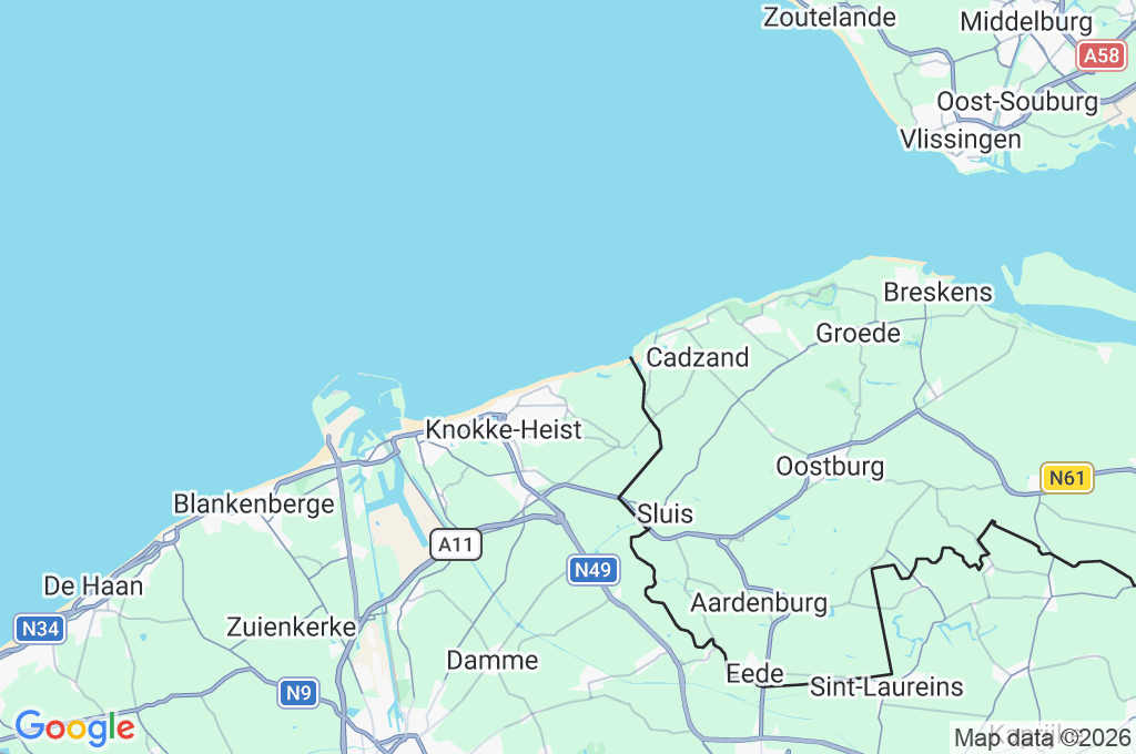 Surfers Paradise Area Map