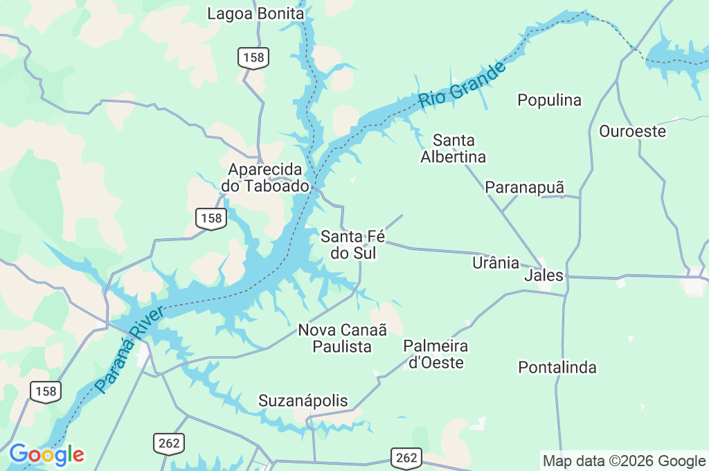 Praça das Águas Dançantes Area Map