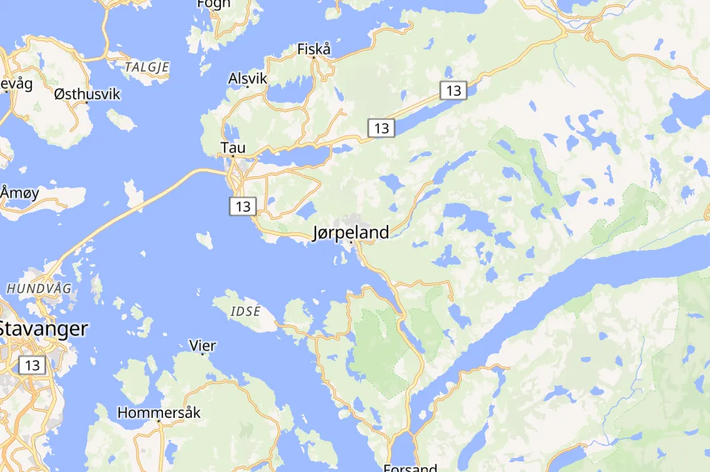 Jørpeland Harbour Area Map Jørpeland Harbour Area Map