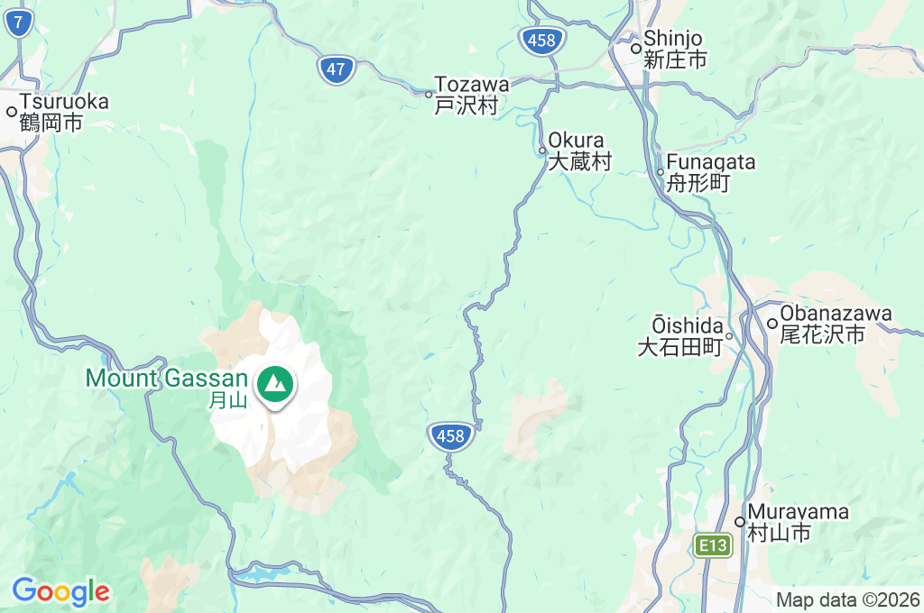 Hijiori Onsen Area Map Hijiori Onsen Area Map