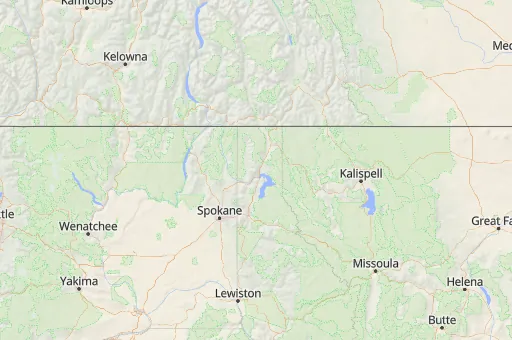 Map of Bonner County