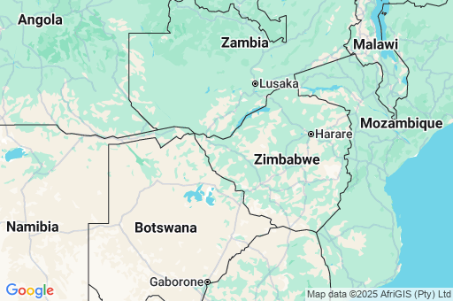 Map of Zimbabwe